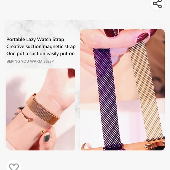 NWOT WOMEN'S LSTVR STARRY SKY DIAL WATCH WITH MESH MAGNETIC STRAP - Picture 3 of 8